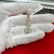 Load image into Gallery viewer, Diamond snowman pendant
