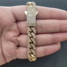 Load image into Gallery viewer, Cuban Bracelet Flooded With CZ