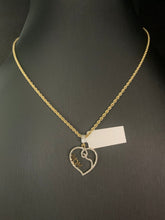 Load image into Gallery viewer, Chain &amp; Diamond Mom Pendant Set