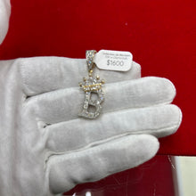 Load image into Gallery viewer, Diamond B with a Crown Pendant