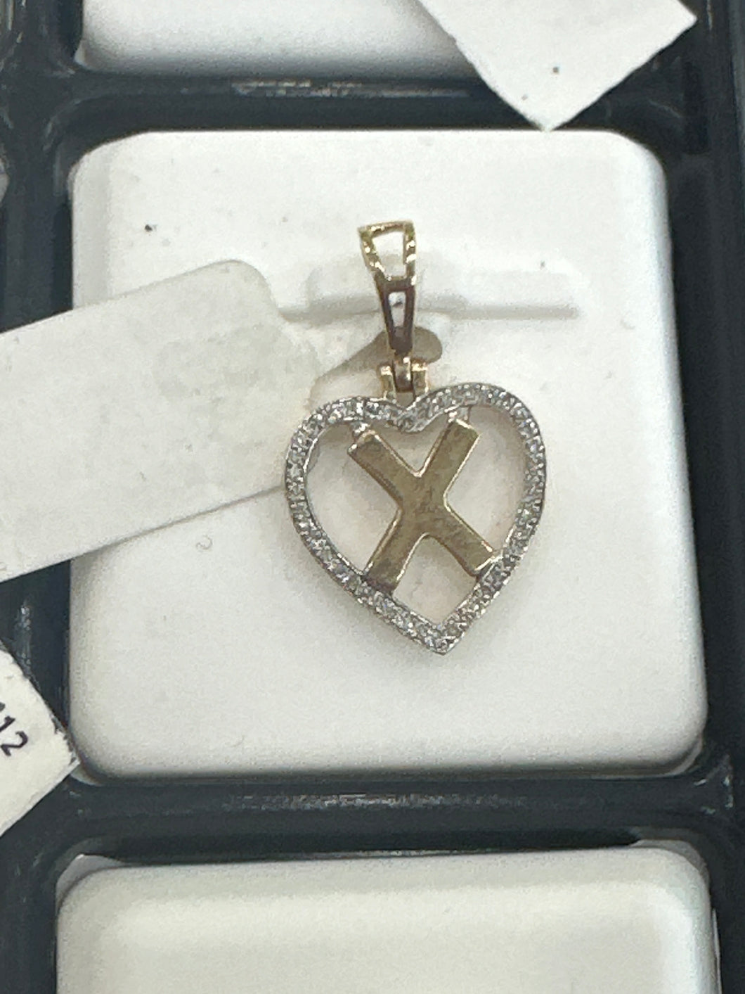 Diamond letter x pendant