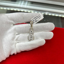 Load image into Gallery viewer, Diamond snowman pendant