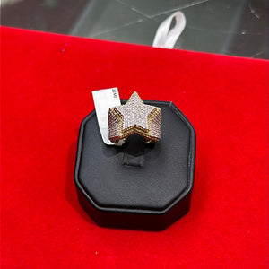 Diamond 3D Star Ring