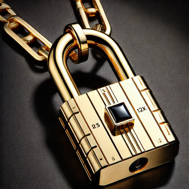 Urban Luxe Padlock Pendant in 18kt Gold