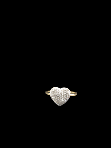 Diamond Ladies Heart Ring